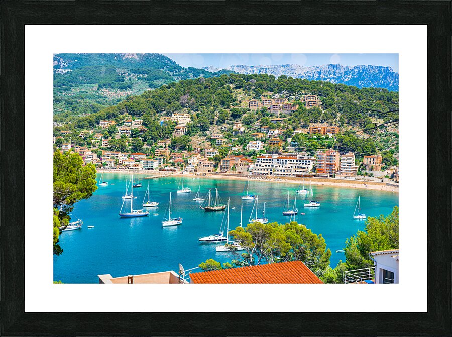 Port de Soller on Majorca Picture Frame print