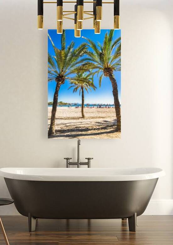 Beautiful seaside of Platja de Alcudia on Majorca by alex