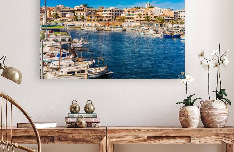 Cala Ratjada harbor beautiful coast on Majorca island Spain by alex