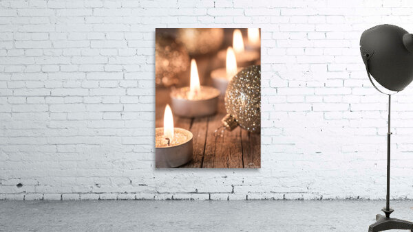 Christmas Advent candles composition Wall Preview