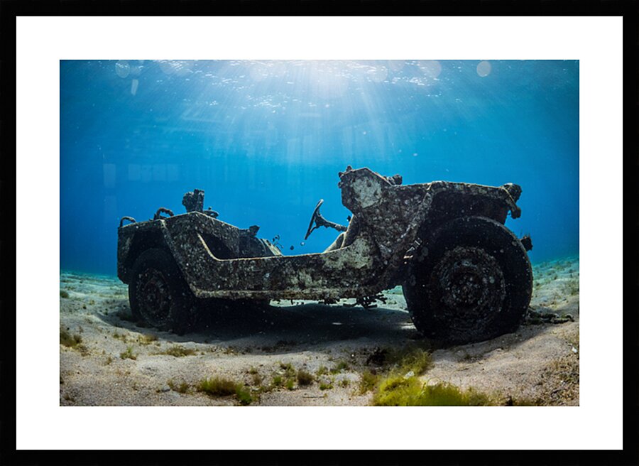 Underwater Jeep in Aqaba Jordan by Anthony Leydet