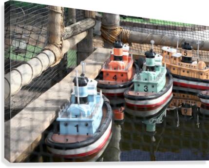 3 Toy Boats Canvas Print