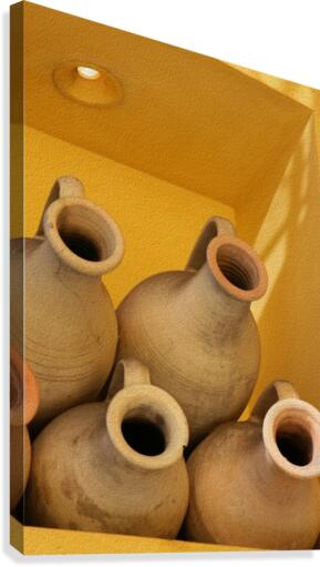 Four Stacked Jugs Canvas Print