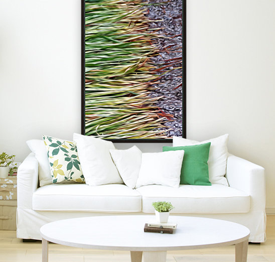 Cut Grass and Pebbles Reproduction