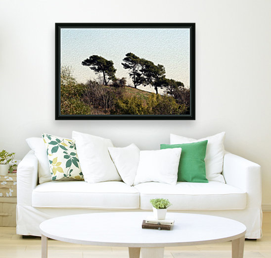 Natural Wind Blown Trees Reproduction