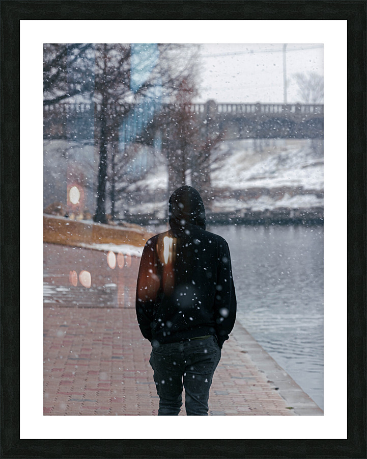 Snowy River Walk Picture Frame print