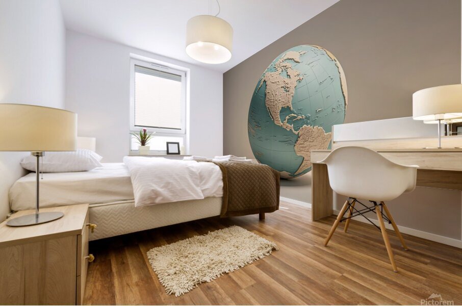 The World Awaits Mural print