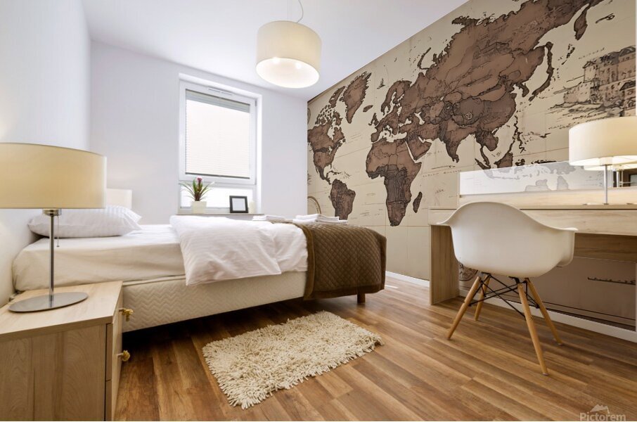 Timeless Cartography A Journey Through History.jp Mural print