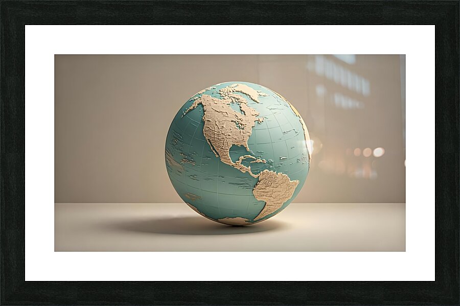 The World Awaits Picture Frame print