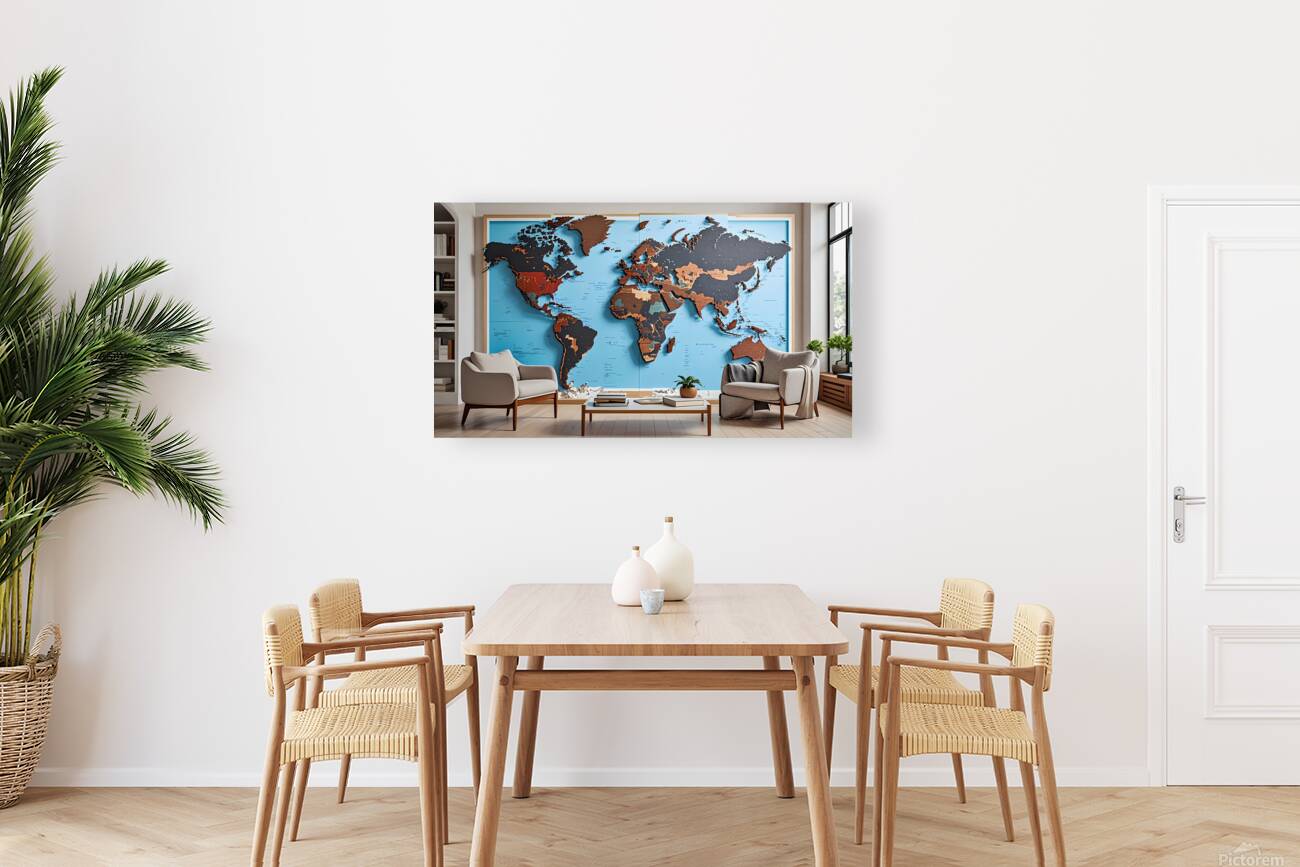 Global Vision A Modern World in Wood and Hue Reproduction