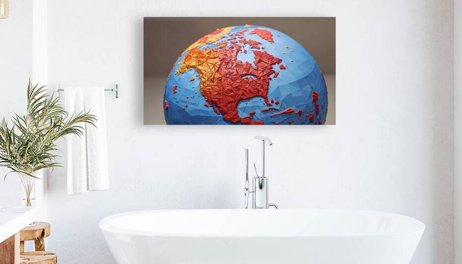 A World in Relief North America s Textured Tapest by yaser ameen