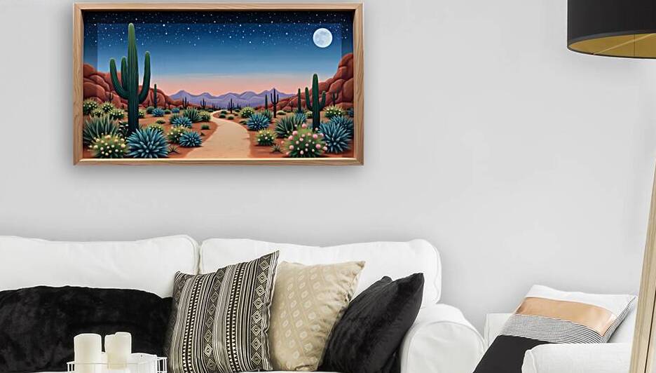 Desert Moon Serenade Captures the mood and settin by yaser ameen