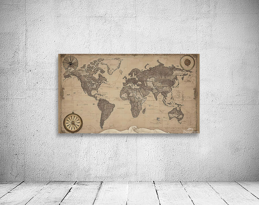 Timeless Explorer’s World Map Wall Preview