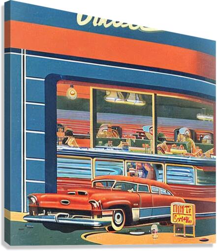 The Retro Diner Canvas Print