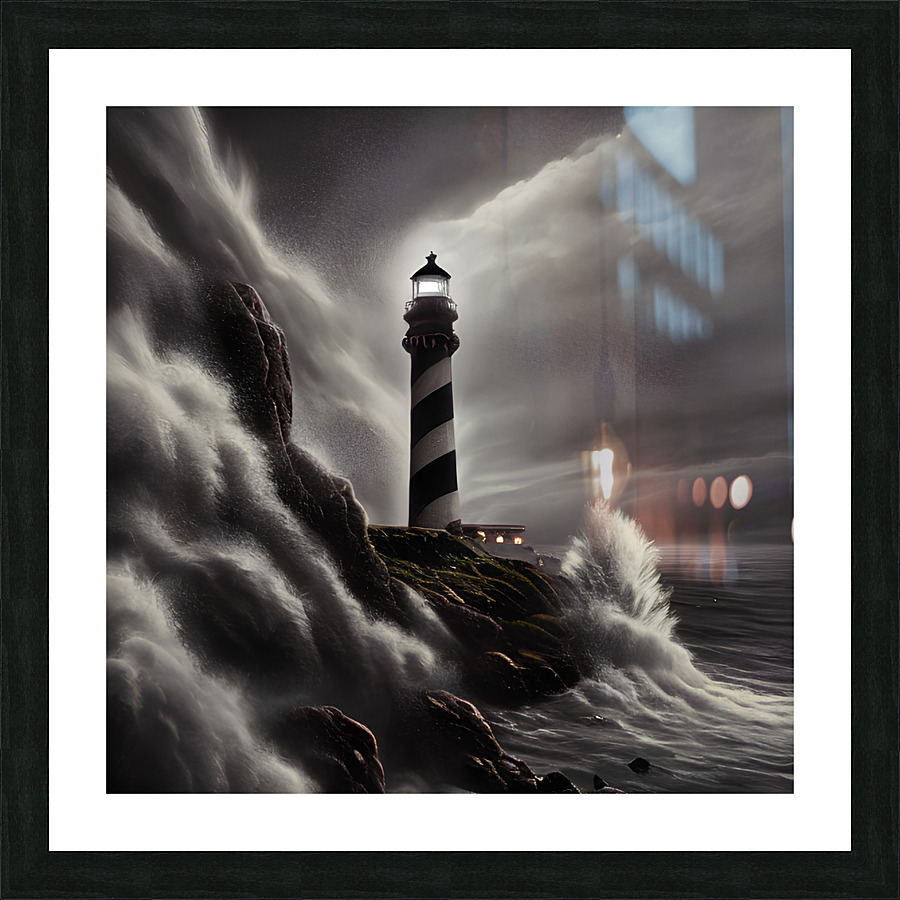 The Lighthouse Picture Frame print