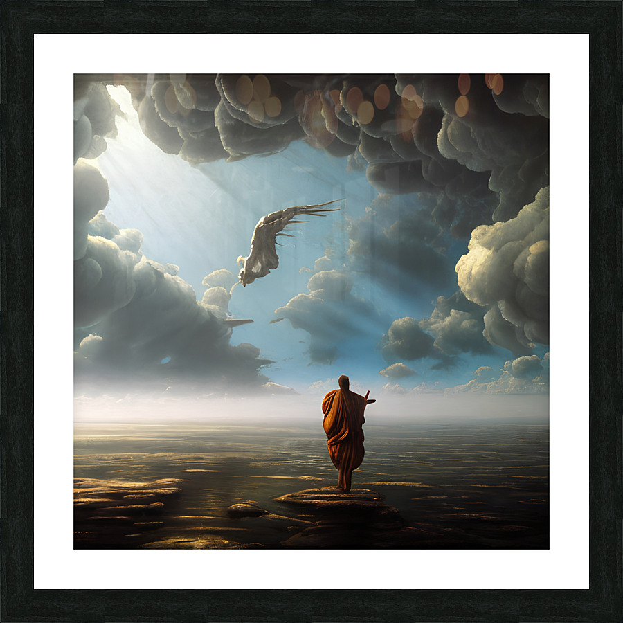 Father In The Sky Picture Frame print