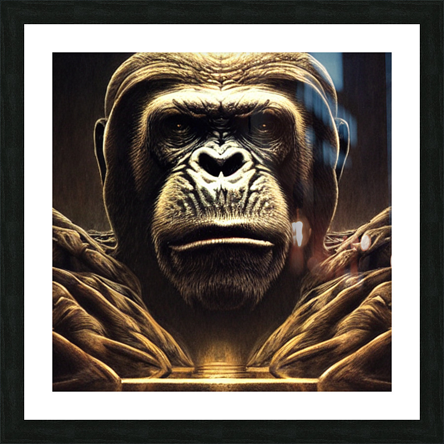 The Ape Picture Frame print