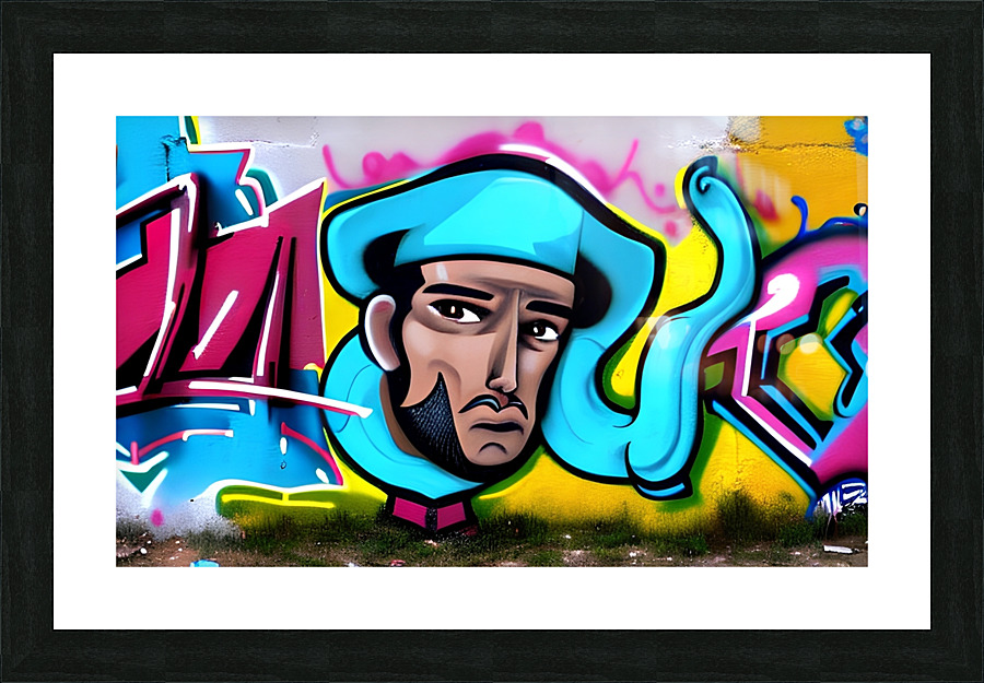Graffiti Man Picture Frame print