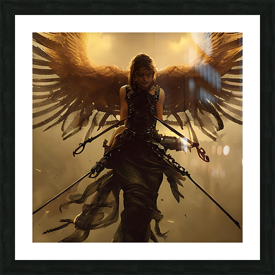 Fallen Angel Picture Frame print