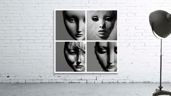 Four Faces Wall Preview