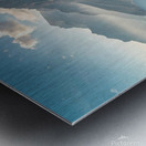 Majestic Coastal Mountains and Serene Sea Metal print