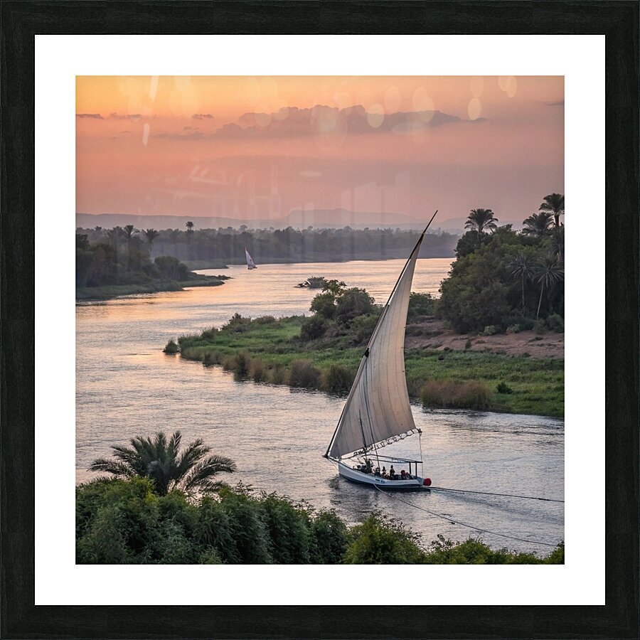 Sailing into the Sunset Picture Frame print