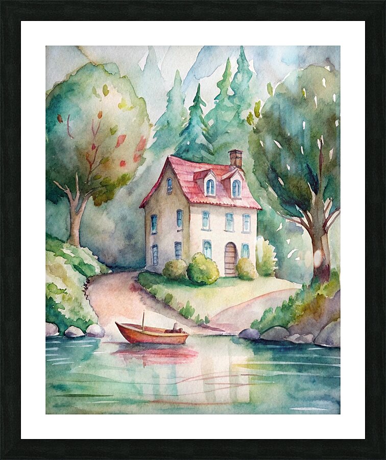 Riverside Haven Picture Frame print
