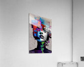 Digitaly Gliched Maze Acrylic Print