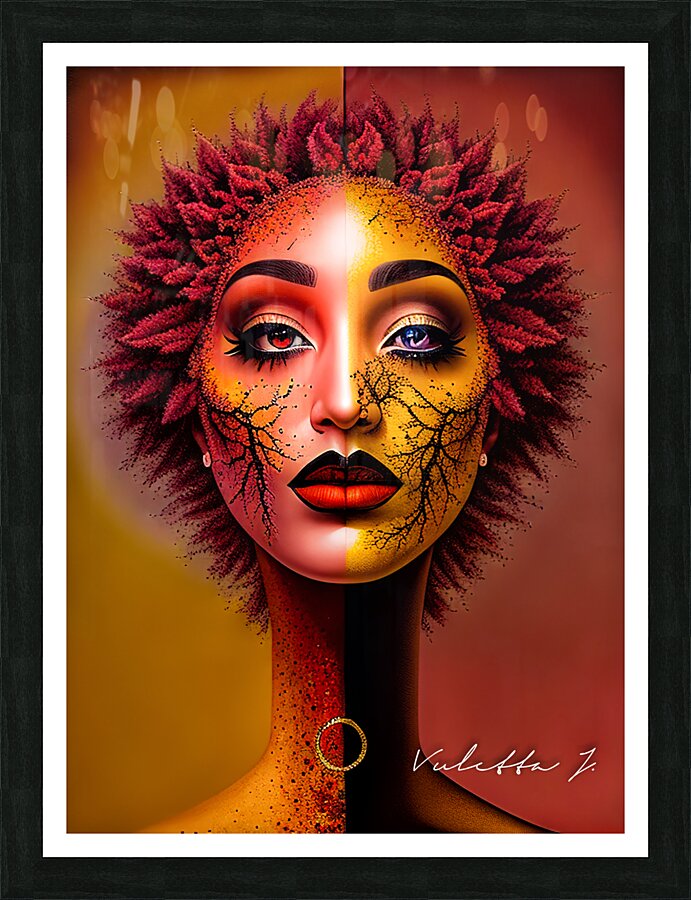 Duality Shadow Picture Frame print