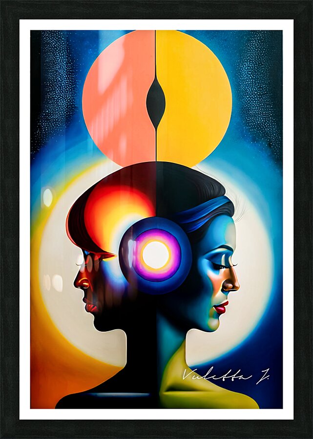 Inner Duality Picture Frame print