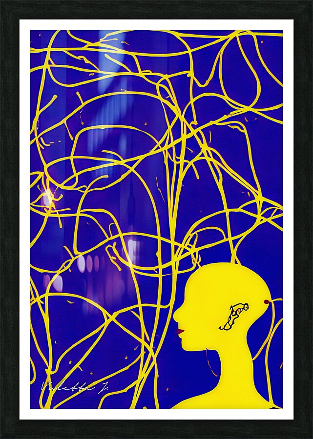 Thoughts Network Picture Frame print