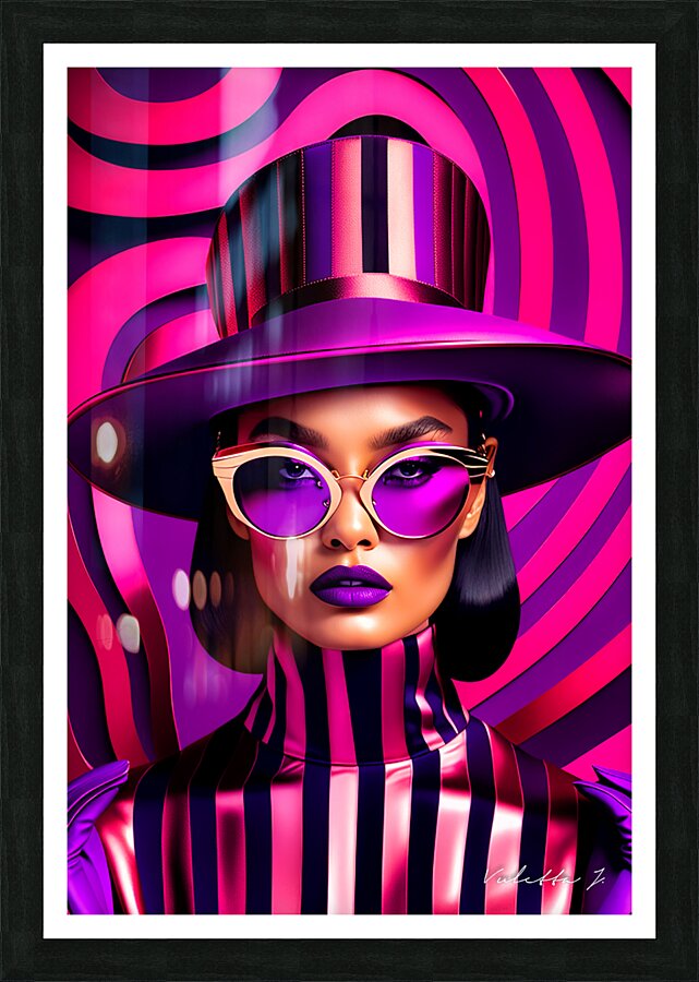 Purple Gloves Picture Frame print