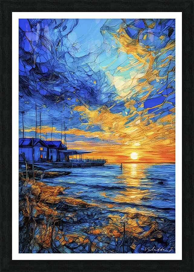 Blue Hour Picture Frame print