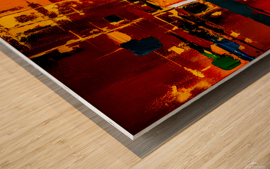 Minimalist - Radial Wood print