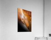 Diving into gray Acrylic Print