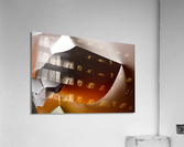 Swimming in gold Acrylic Print