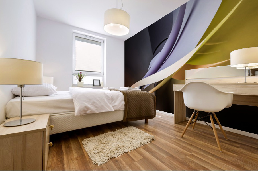 Night flight Mural print