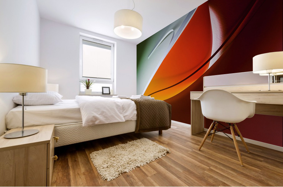 Color by the slice Mural print