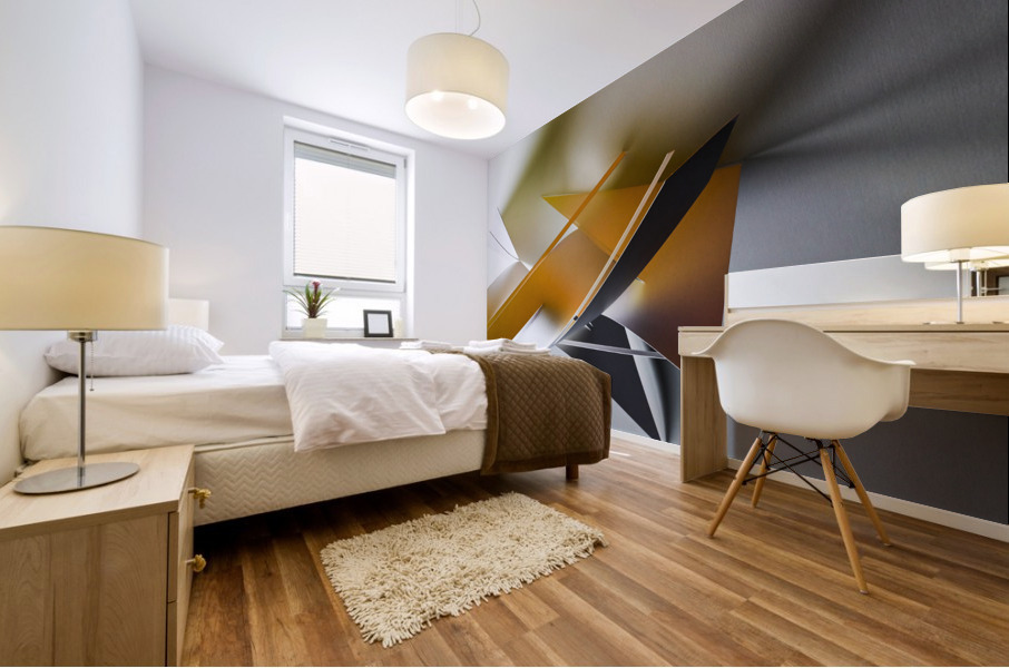 Golden arrow Mural print