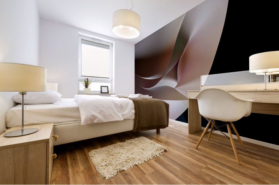 Running in the nude Mural print