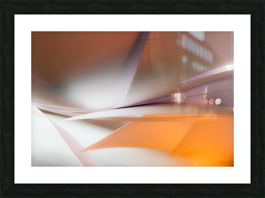 An orange spill Picture Frame print