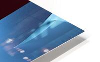 Turquoise meets purple HD Metal print