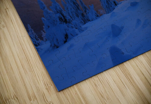 Frozen Snow Ghosts Under a Dramatic Winter Sunset MartinKl puzzle