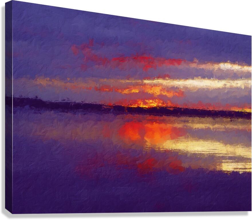 Blue Hour at the Lake Canvas Print