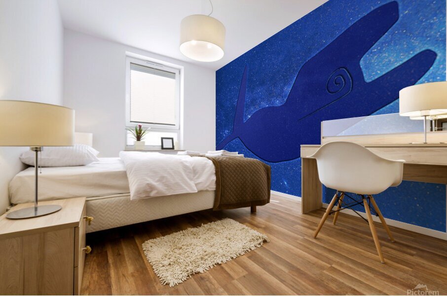 Nazca Whale Mural print