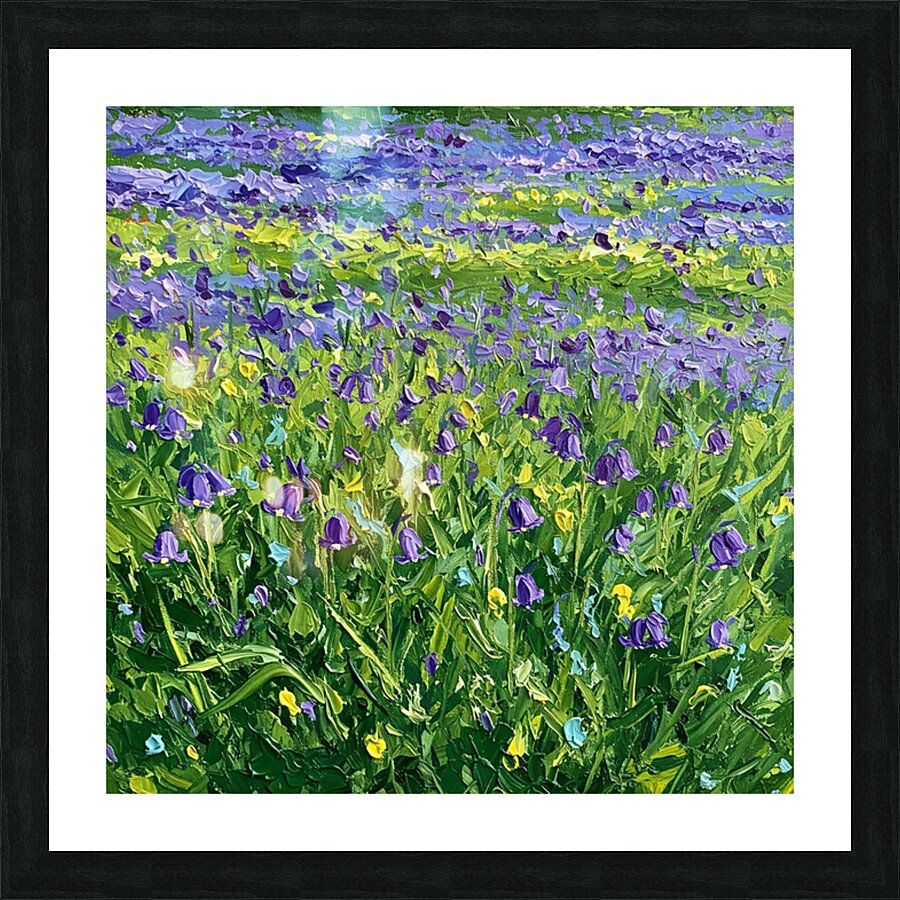 Bluebells Picture Frame print