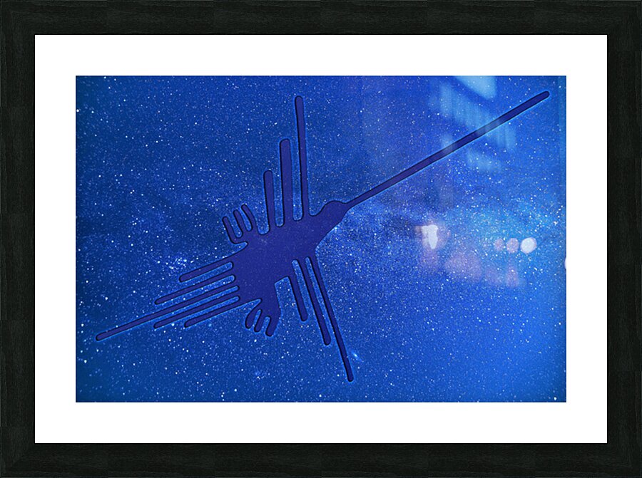 Nazca Hummingbird Picture Frame print