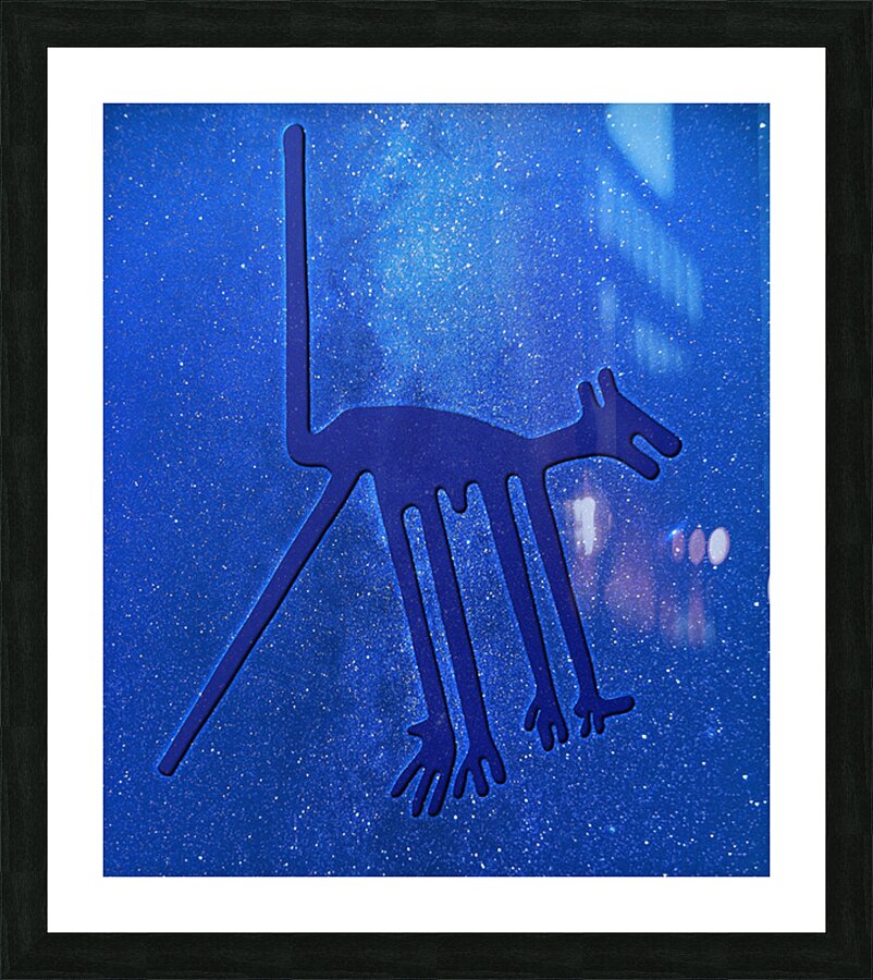 Nazca Dog Picture Frame print