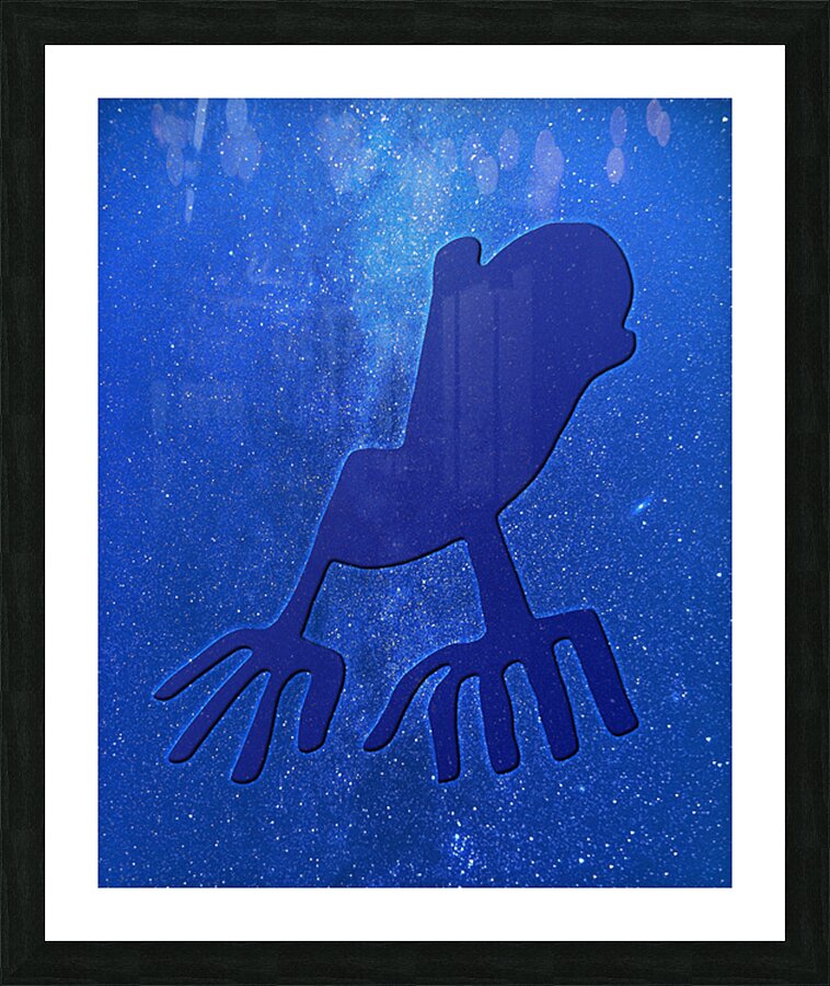 Nazca Hands Picture Frame print
