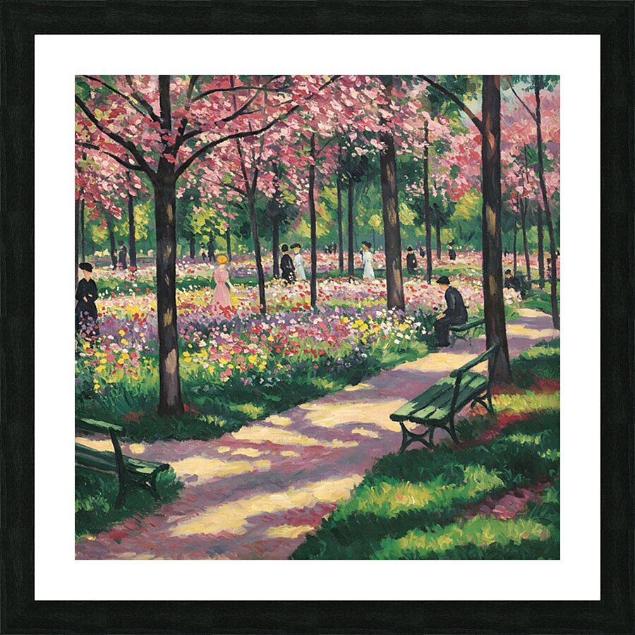 Spring in a Park Picture Frame print
